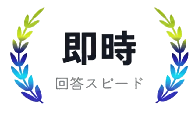 即時の回答スピード