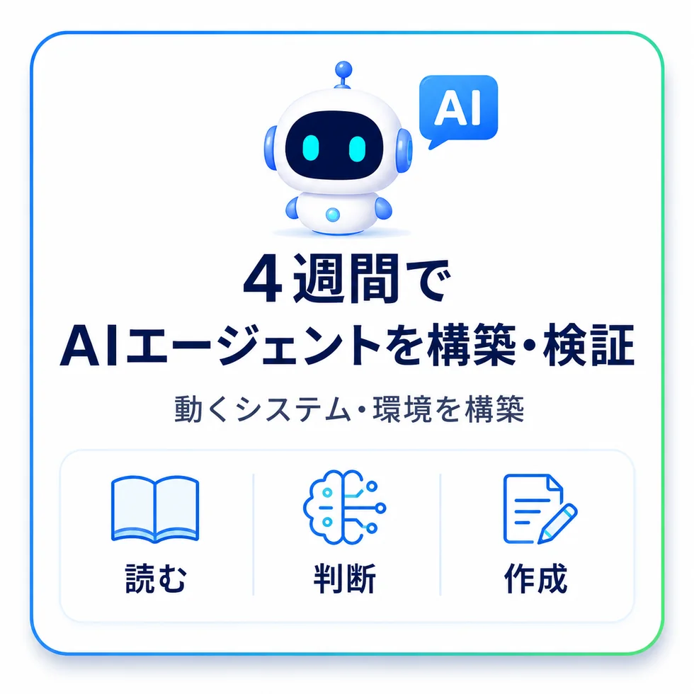 AIエージェント導入支援「AIエージェントMVP開発・業務実証プラン」を提供開始